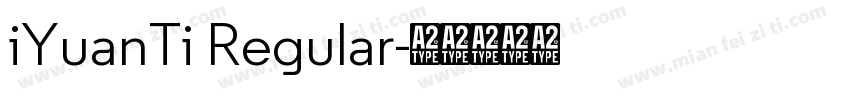 iYuanTi Regular字体转换
